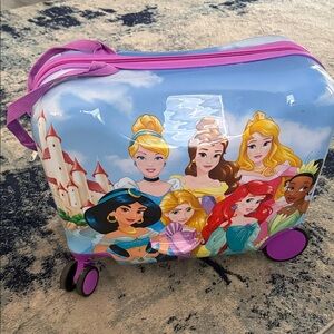 Disney Princess Suitcase with Purple and Blue Accents